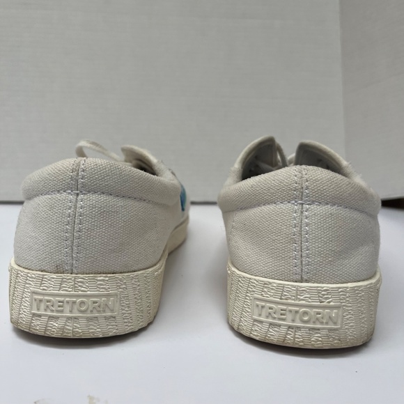 Rare TRETORN Vintage 90s Women's Canvas White / Multicolour Nylite Runners, 7.5 - Picture 2 of 10